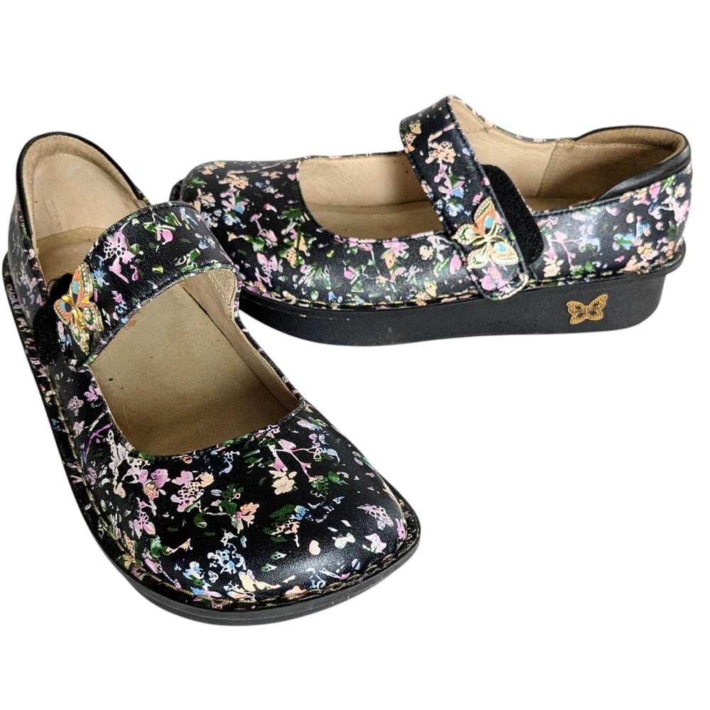 Alegria Paloma Dog And Butterfly Mary Janes Size 39
